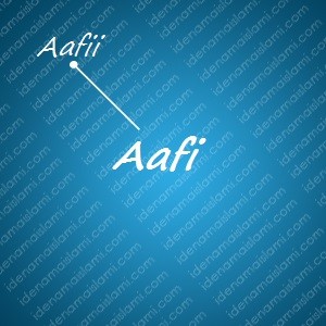 variasi arti nama Aafi untuk nama bayi laki laki islami