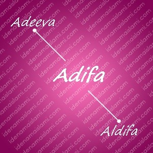 variasi arti nama adifa untuk nama bayi perempuan islami