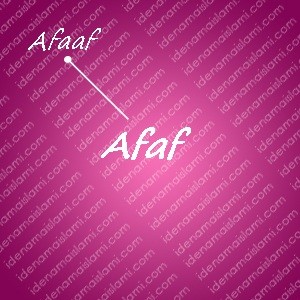 variasi arti nama afaf untuk nama bayi perempuan islami