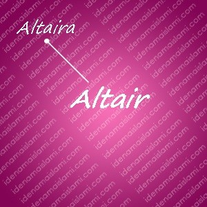 variasi arti nama altair untuk nama bayi perempuan islami