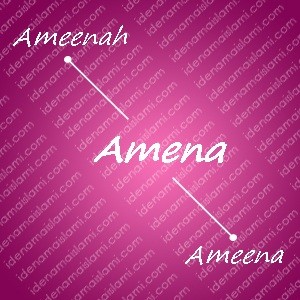 variasi arti nama amena untuk nama bayi perempuan islami