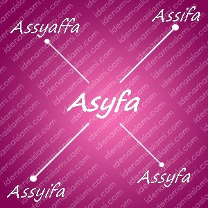 variasi arti nama asyfa untuk nama bayi perempuan islami
