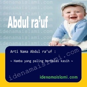 arti nama Abdul ra'uf
