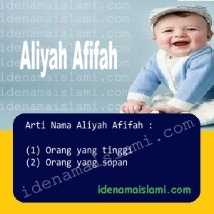 arti nama Aliyah Afifah