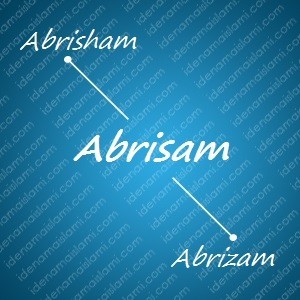 variasi arti nama Abrisam untuk nama bayi laki laki islami