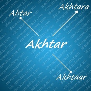 variasi arti nama Akhtar untuk nama bayi laki laki islami