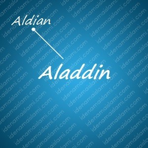 variasi arti nama Aladdin untuk nama bayi laki laki islami