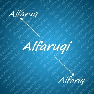 variasi arti nama Alfaruqi untuk nama bayi laki laki islami