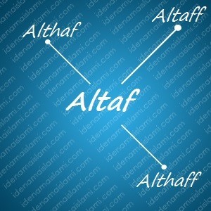 variasi arti nama Altaf untuk nama bayi laki laki islami