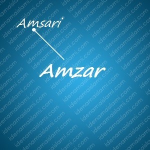 variasi arti nama Amzar untuk nama bayi laki laki islami