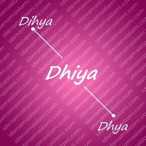 variasi arti nama Dhiya untuk nama bayi perempuan islami