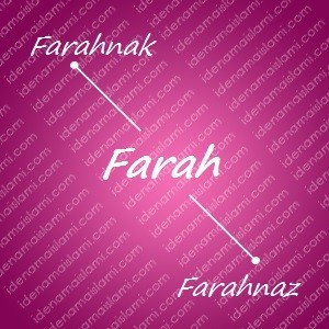 variasi arti nama Farah untuk nama bayi perempuan islami
