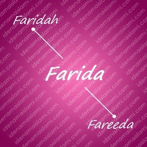 variasi arti nama Farida untuk nama bayi perempuan islami