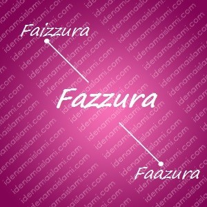 variasi arti nama Fazzura untuk nama bayi perempuan islami