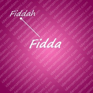 variasi arti nama Fidda untuk nama bayi perempuan islami