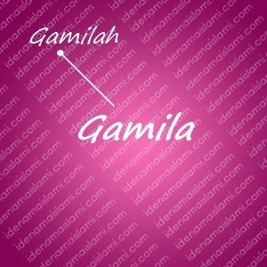 variasi arti nama Gamila untuk nama bayi perempuan islami
