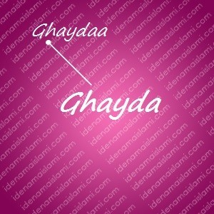 variasi arti nama Ghayda untuk nama bayi perempuan islami