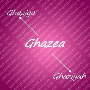 variasi arti nama Ghazea untuk nama bayi perempuan islami