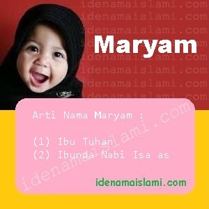 arti nama Maryam