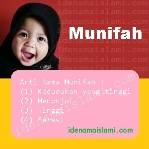 arti nama Munifah