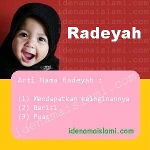 arti nama Radeyah