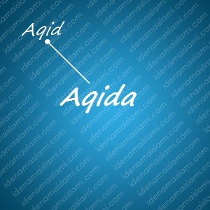 variasi arti nama Aqida untuk nama bayi laki laki islami