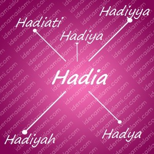 variasi arti nama Hadia untuk nama bayi perempuan islami