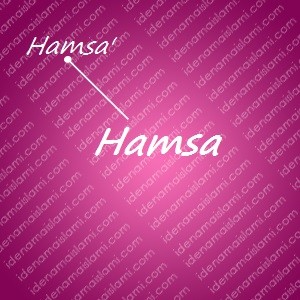 variasi arti nama Hamsa untuk nama bayi perempuan islami