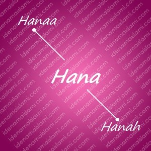 variasi arti nama Hana untuk nama bayi perempuan islami