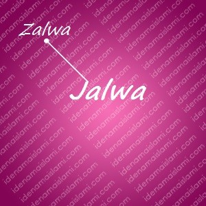 variasi arti nama Jalwa untuk nama bayi perempuan islami