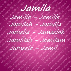 variasi arti nama Jamila untuk nama bayi perempuan islami