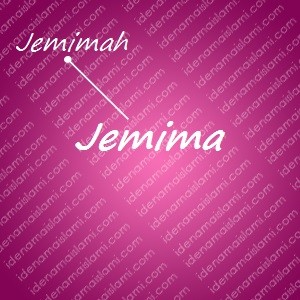 variasi arti nama Jemima untuk nama bayi perempuan islami