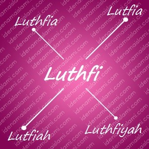 variasi arti nama Luthfi untuk nama bayi perempuan islami