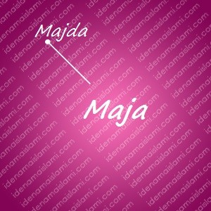 variasi arti nama Maja untuk nama bayi perempuan islami