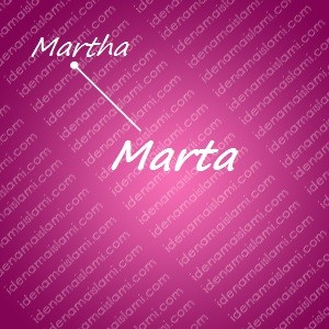 variasi arti nama Marta untuk nama bayi perempuan islami