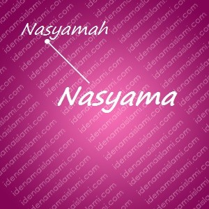 variasi arti nama Nasyama untuk nama bayi perempuan islami