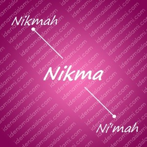 variasi arti nama Nikma untuk nama bayi perempuan islami