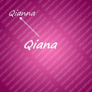 variasi arti nama Qiana untuk nama bayi perempuan islami