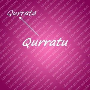 variasi arti nama Qurratu untuk nama bayi perempuan islami
