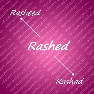 variasi arti nama Rashed untuk nama bayi perempuan islami