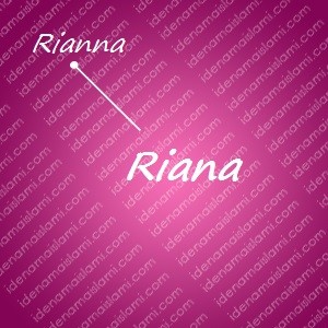 variasi arti nama Riana untuk nama bayi perempuan islami