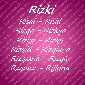 variasi arti nama Rizki untuk nama bayi perempuan islami