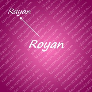 variasi arti nama Royan untuk nama bayi perempuan islami