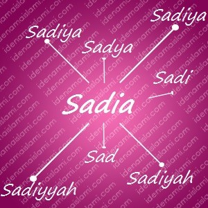 variasi arti nama Sadia untuk nama bayi perempuan islami