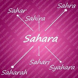 variasi arti nama Sahara untuk nama bayi perempuan islami