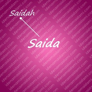 variasi arti nama Saida untuk nama bayi perempuan islami
