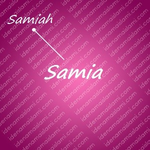 variasi arti nama Samia untuk nama bayi perempuan islami
