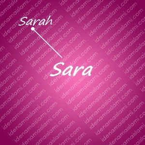 variasi arti nama Sara untuk nama bayi perempuan islami