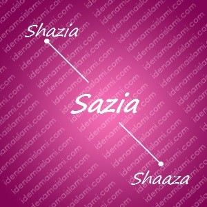 variasi arti nama Sazia untuk nama bayi perempuan islami