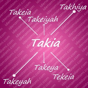 variasi arti nama Takia untuk nama bayi perempuan islami